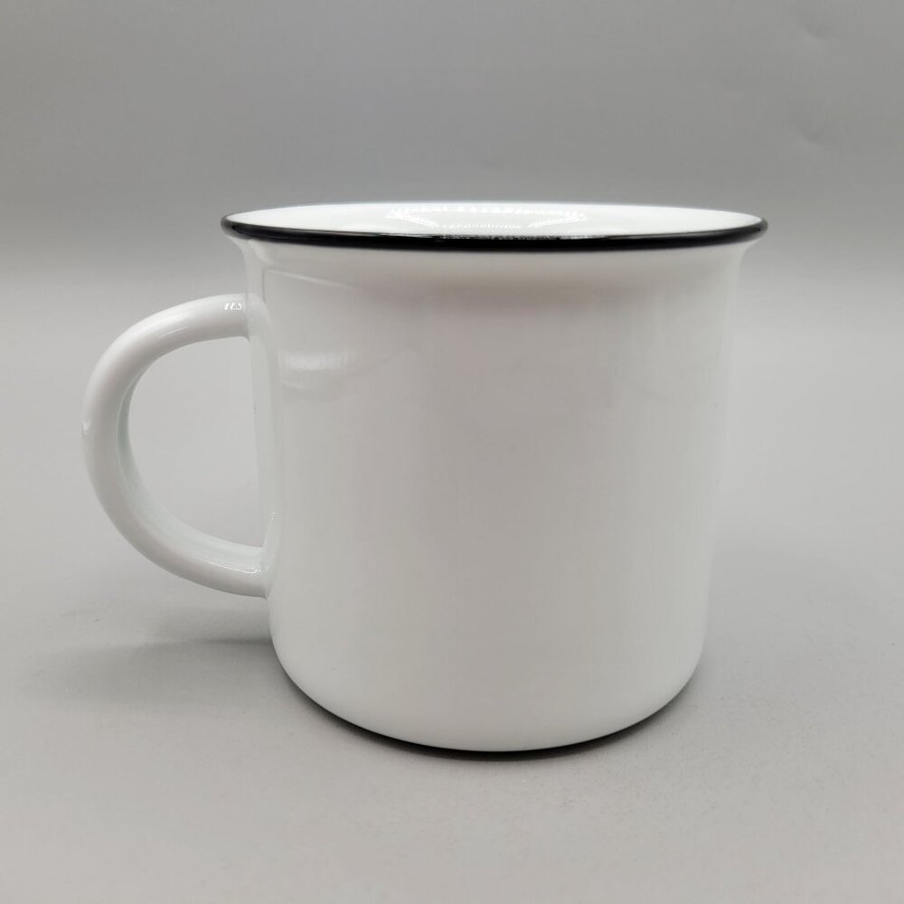 Head Witch Ceramic Mug Halloween Collins Fresh and Original White Black Cup - Picture 3 of 8